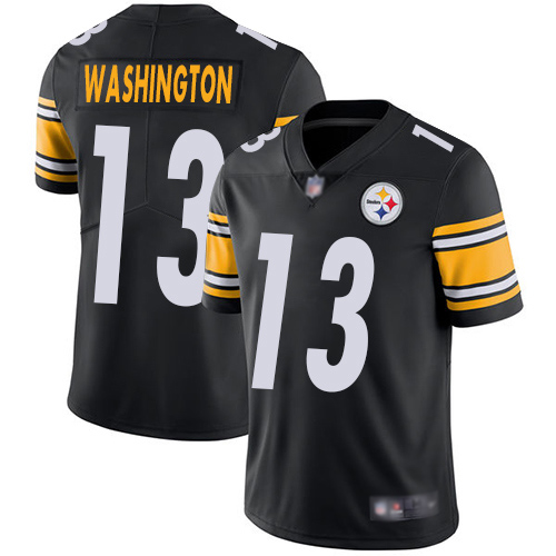 Men Pittsburgh Steelers Football #13 Limited Black James Washington Home Vapor Untouchable Nike NFL Jersey